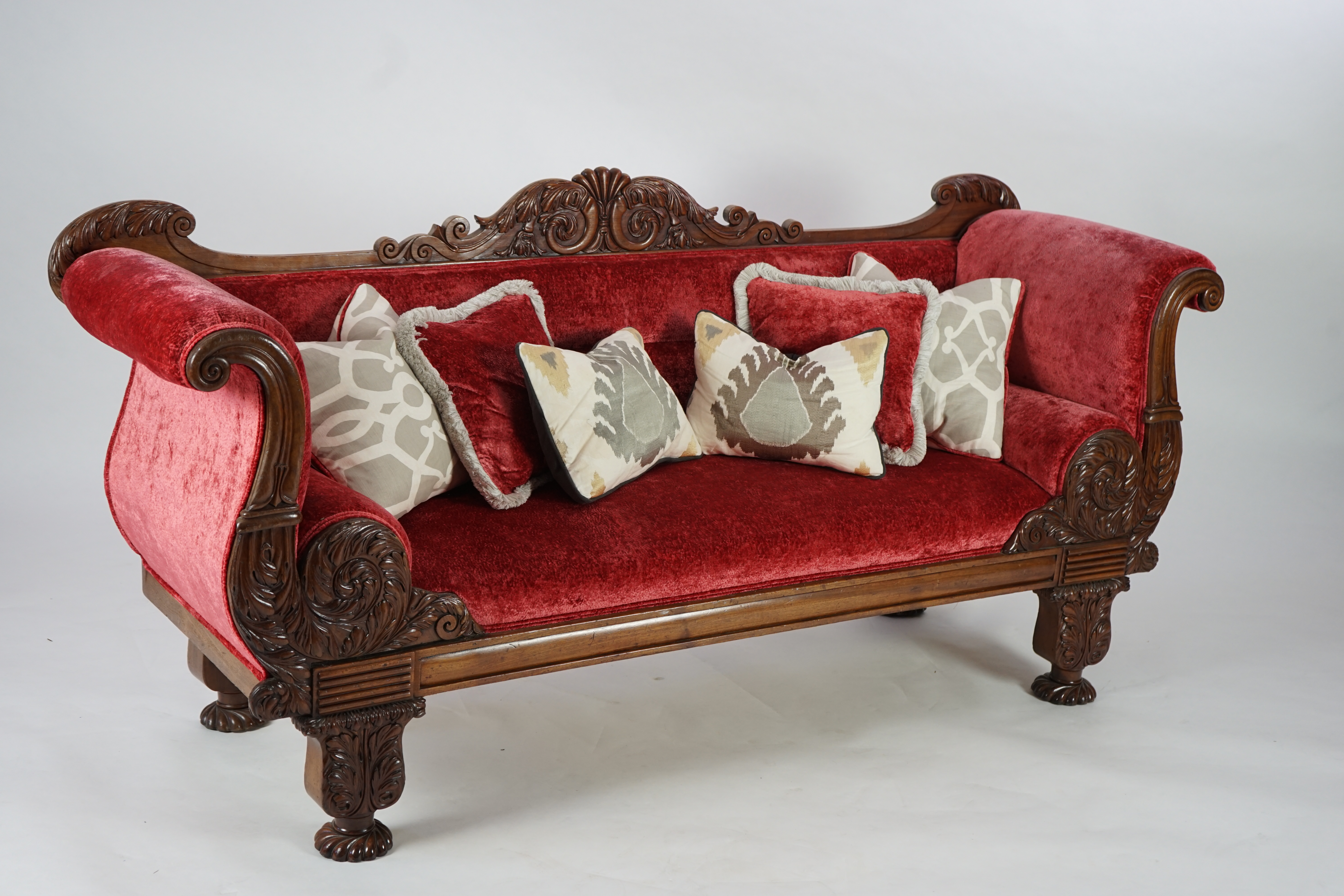 A William IV mahogany settee